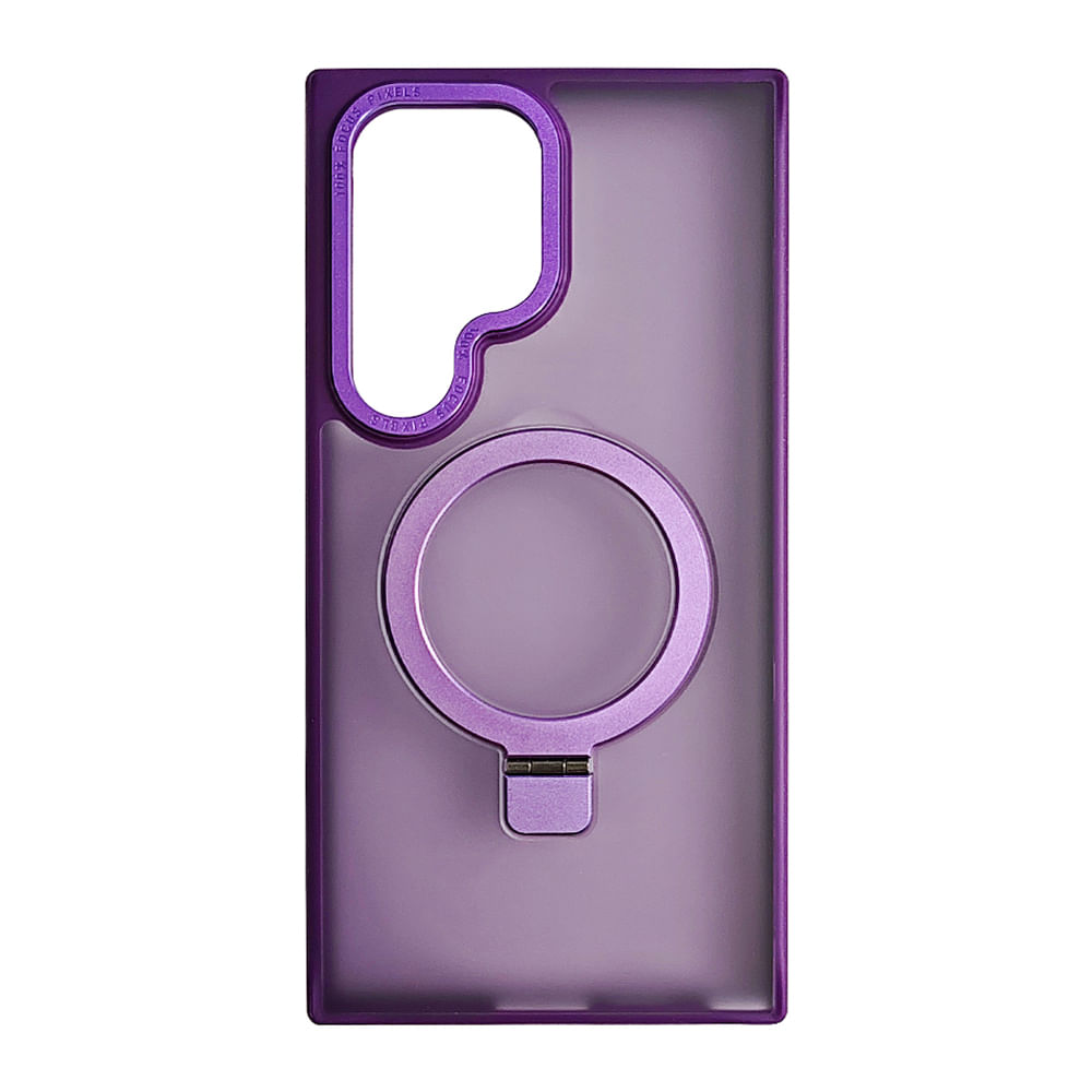 Imagen 1 del producto Case Coolbox GMobile para Samsung S24 Ultra Metal Matte con MagSafe, soporte integrado, antigolpes, morado